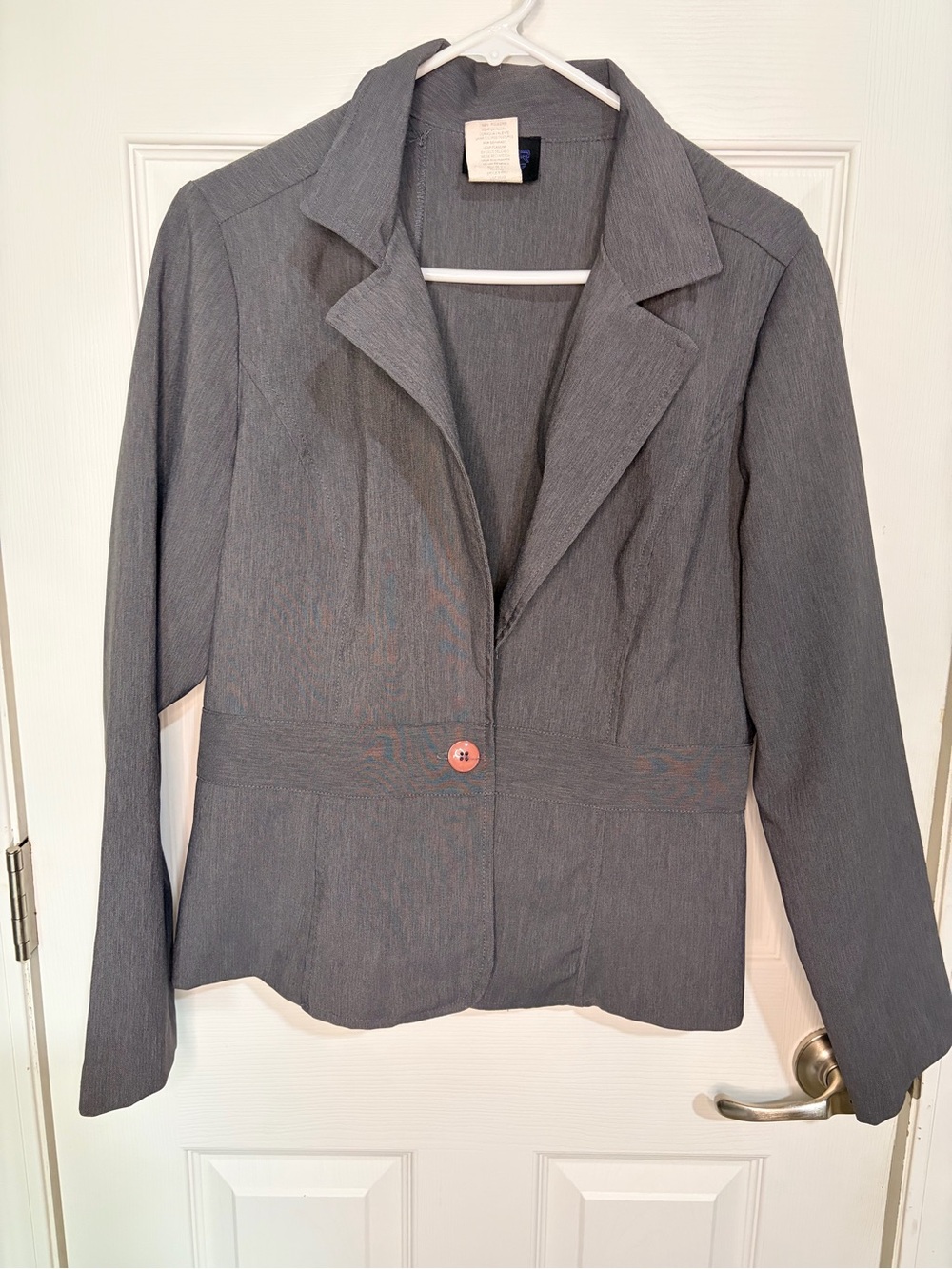 Star City Gray Single-Button Tailored Blazer
